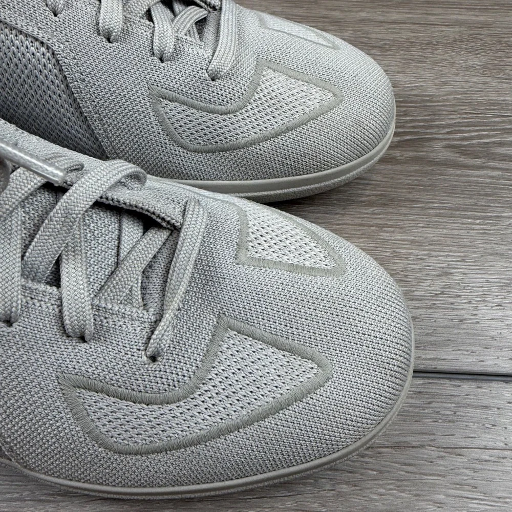 Rothy's Men RS01 Sneaker Knit Lace Up Light Grey Size 11